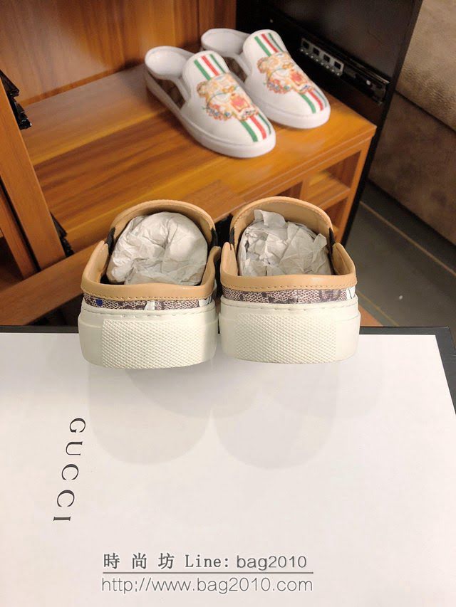 GUCCI男鞋 2019夏季新款 古馳半拖男鞋 原單品質 Gucci牛皮休閒男鞋  hdnx1159